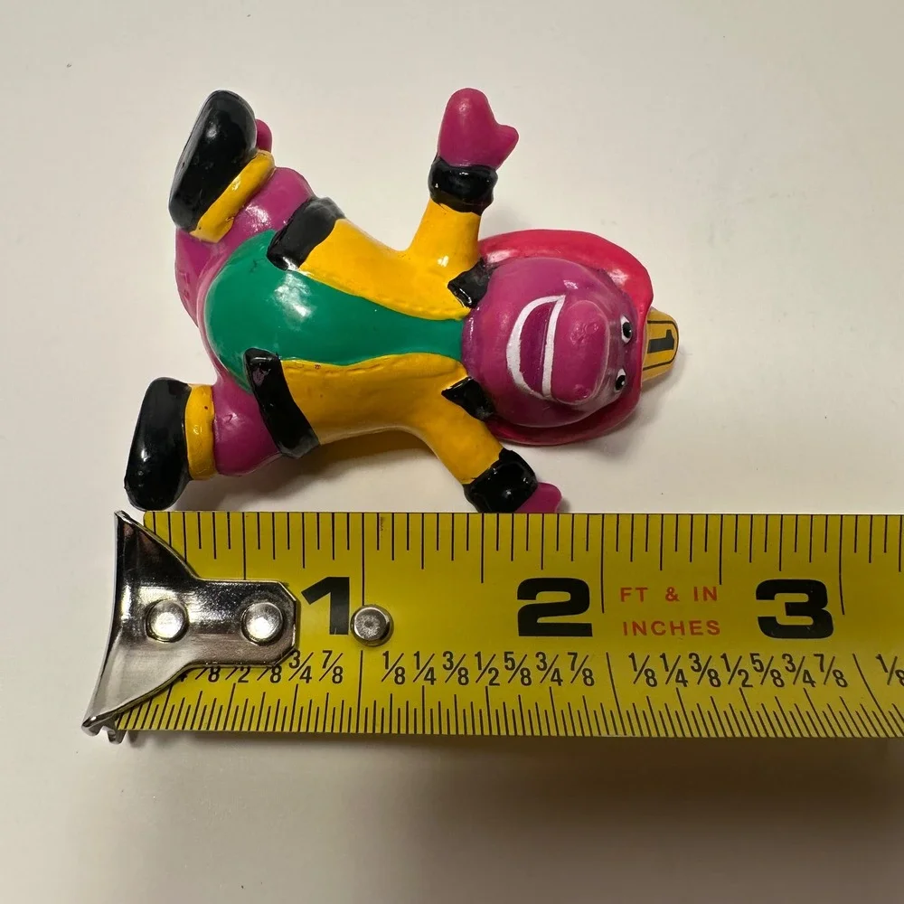 Vintage 1993 Barney The Lyons Group PVC Figures Lot Cowboy Firefighter 3pc